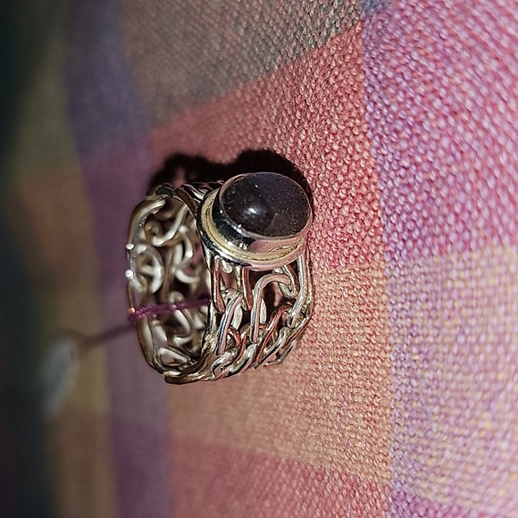 New STERLING SILVER Labradorite RING SIZE 7.5 - Picture 5 of 8